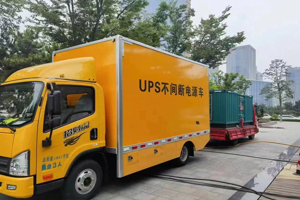 沈丘发电机租赁施工现场